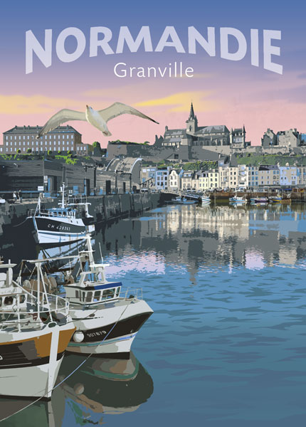 Carte postale de Granville, Normandie