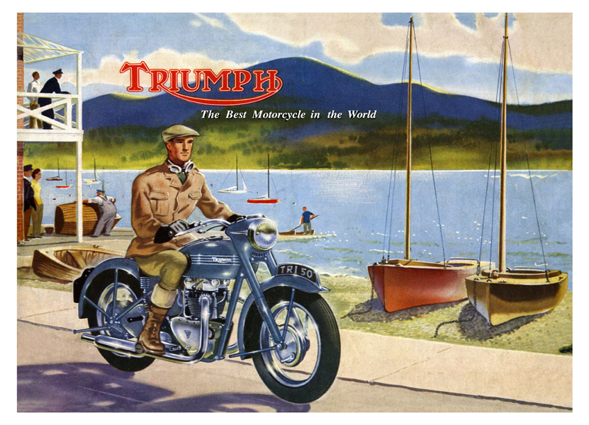 Affiche Triumph 1950
