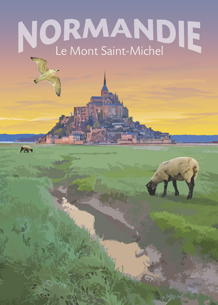 Carte postale du Mont Saint-Michel