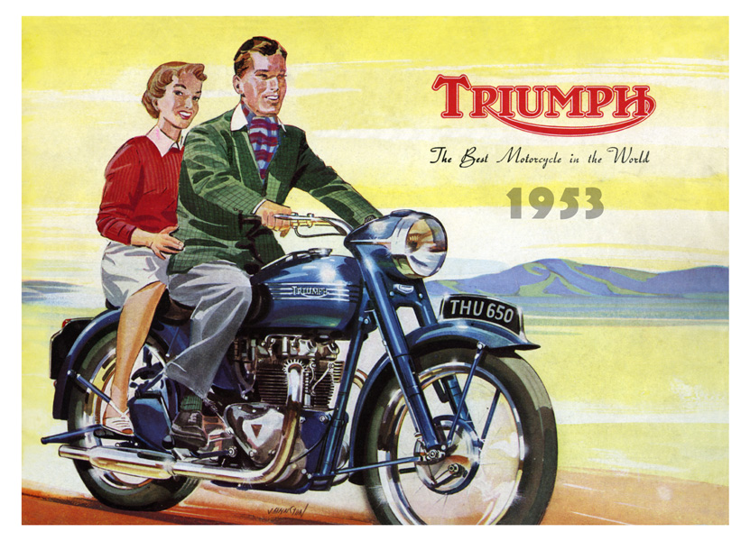 Affiche Triumph 1953
