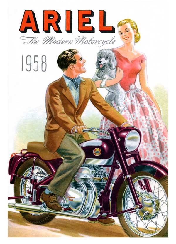 Affiche Moto Ariel 1958