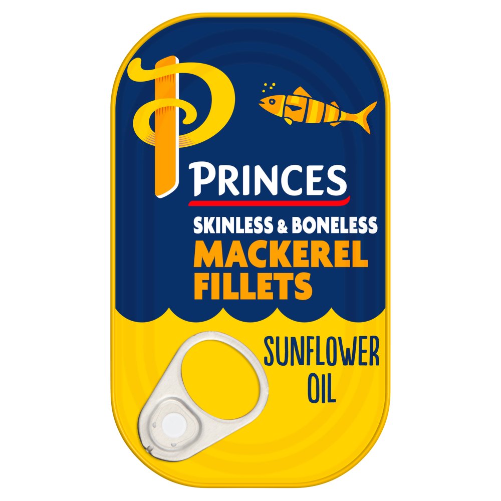 Princes Mackerel Fillets Sunflower Oil 10x125g