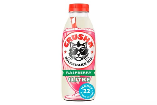 Crusha Raspberry Milkshake Mix 36x1ltr