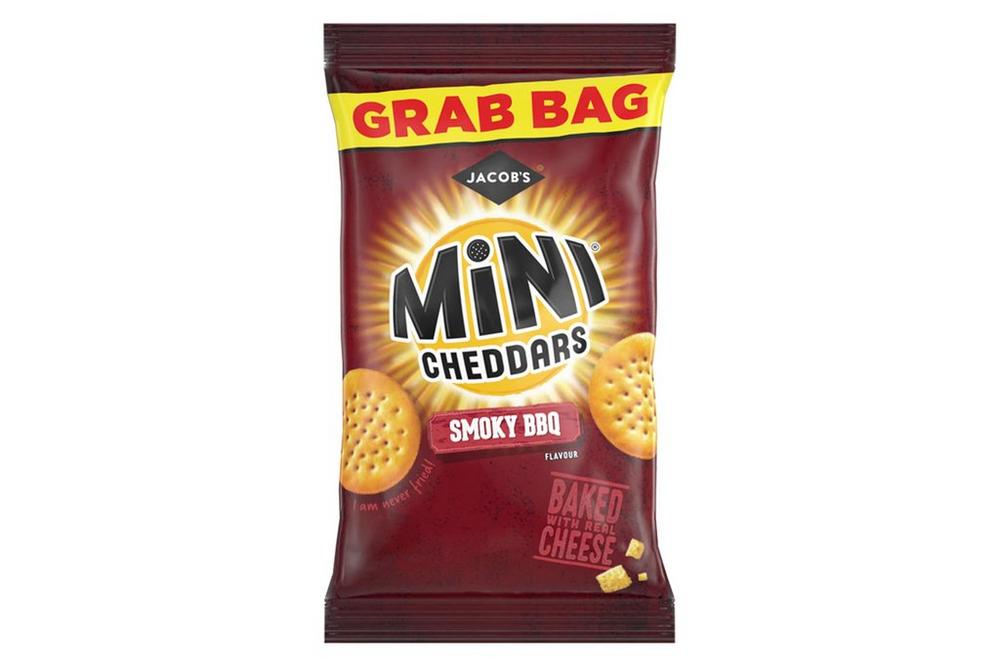 Jacobs Smoky BBQ Mini Cheddars Grab Bags 30x45g