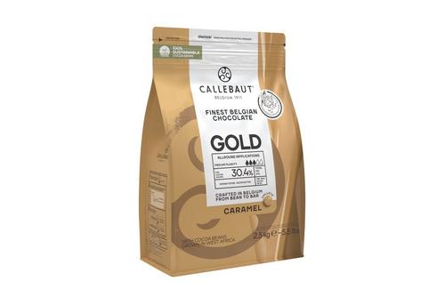 Callebaut Finest Belgian Chocolate Gold Caramel Callets 2.5kg