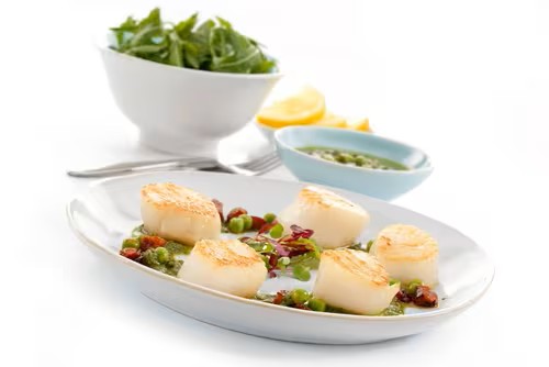 North Atlantic MSC Sea Scallops without Roe 800g