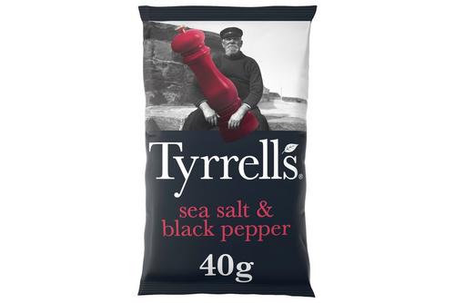 Tyrrell’s Sea Salt & Black Pepper 24x40g