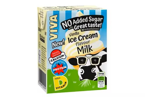 Viva Vanilla Ice Cream Flavour Milk 27x200ml