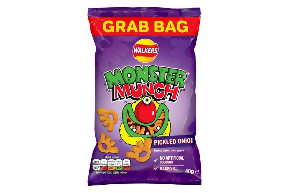 Walkers Monster Munch Pickled Onion Snacks 35 x 40g