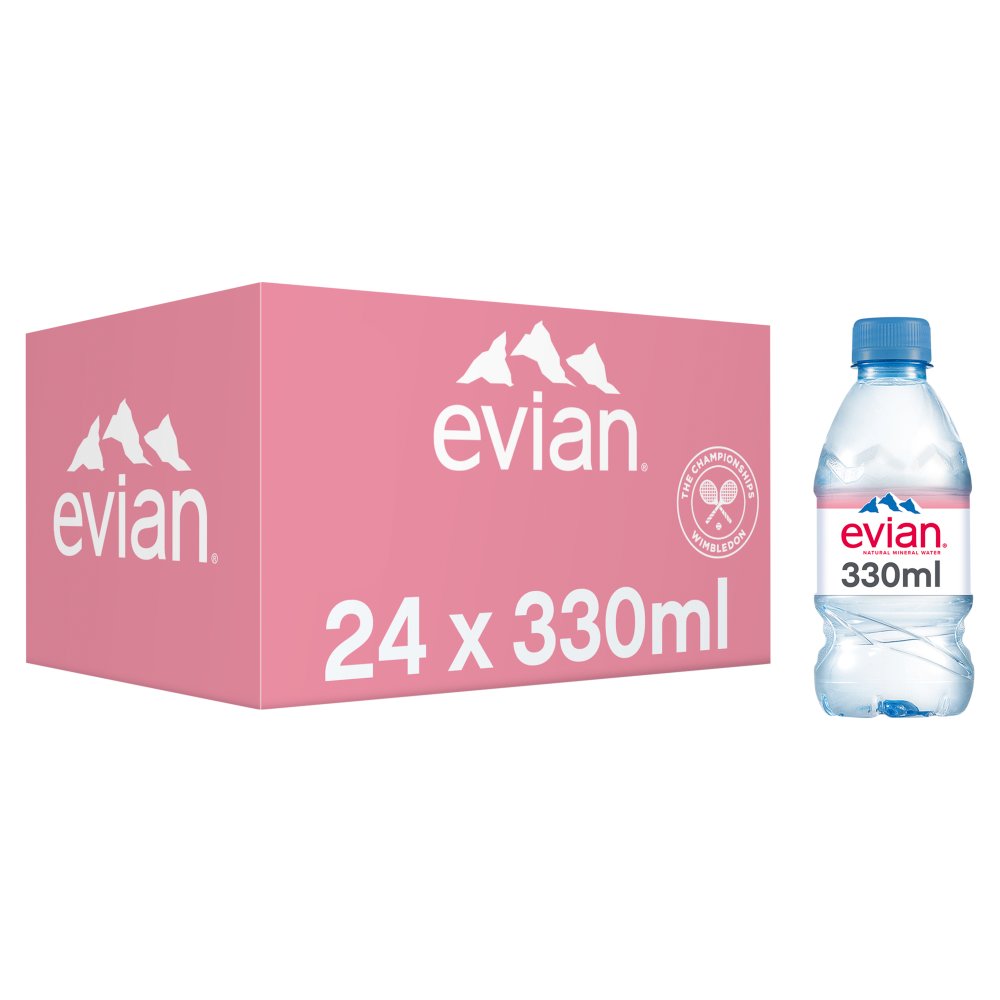 Evian Still Natural Mineral Water 24x33cl