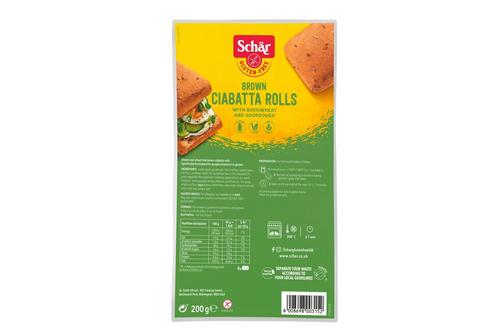 Schar Gluten Free Brown Ciabatta 6 x 4 x 50g