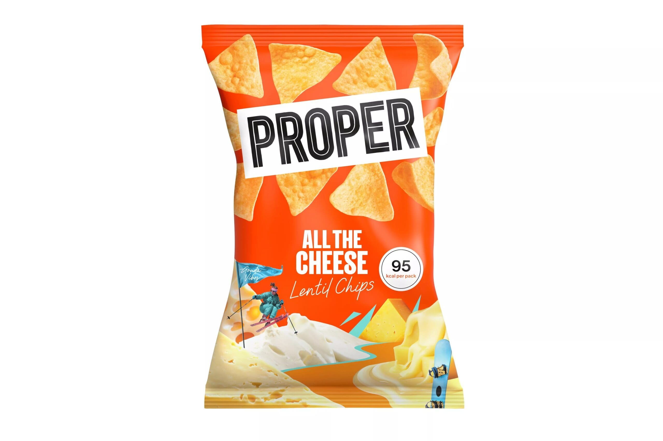 Properchips Cheese Lentil Chips 24x20g