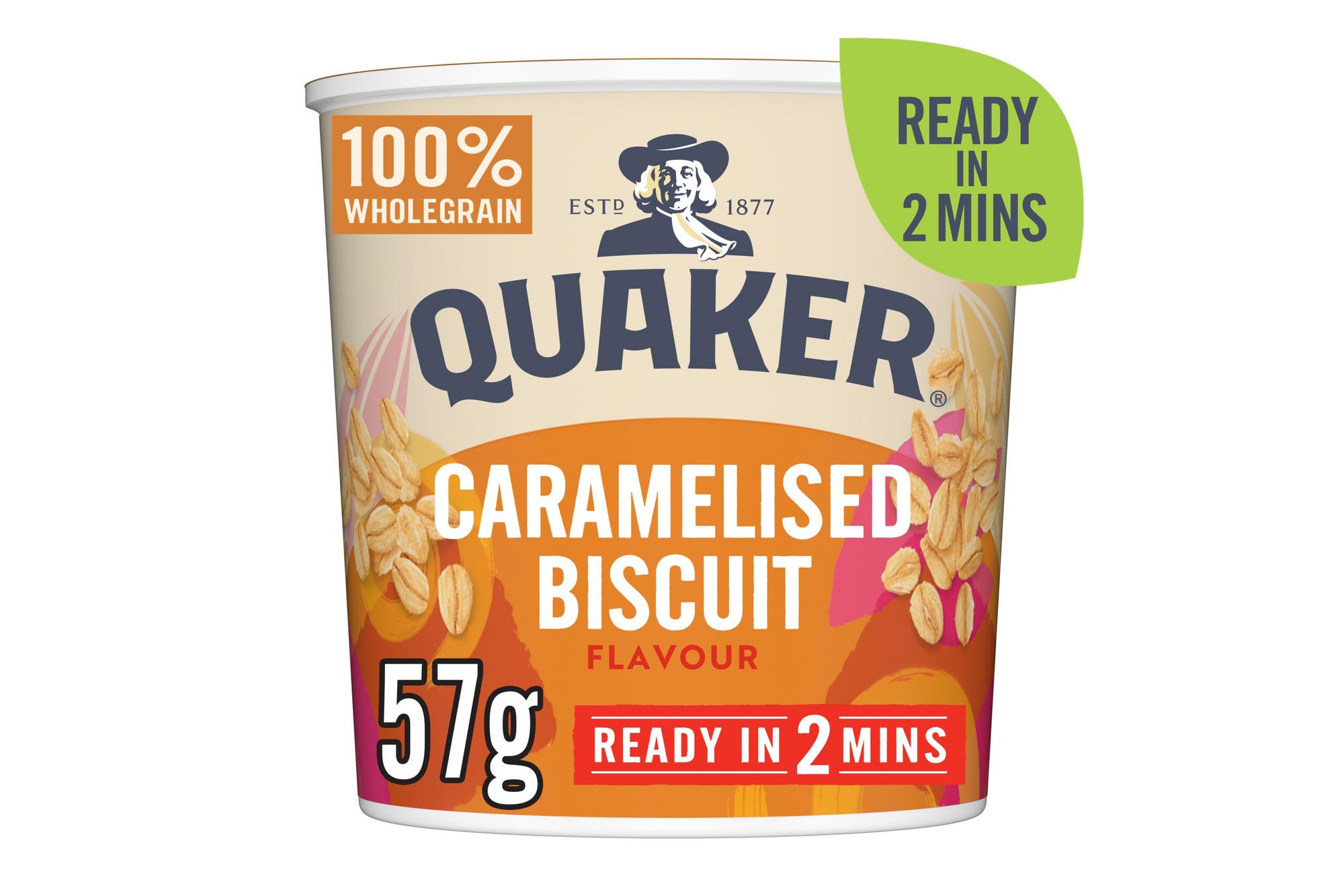 Quaker Quaker Caramelised Biscuit Pot 8x57g