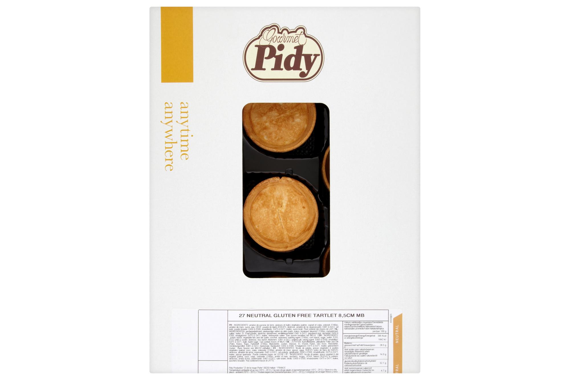 Gourmet Pidy 27 Neutral Gluten Free Tartlet 8.5cm