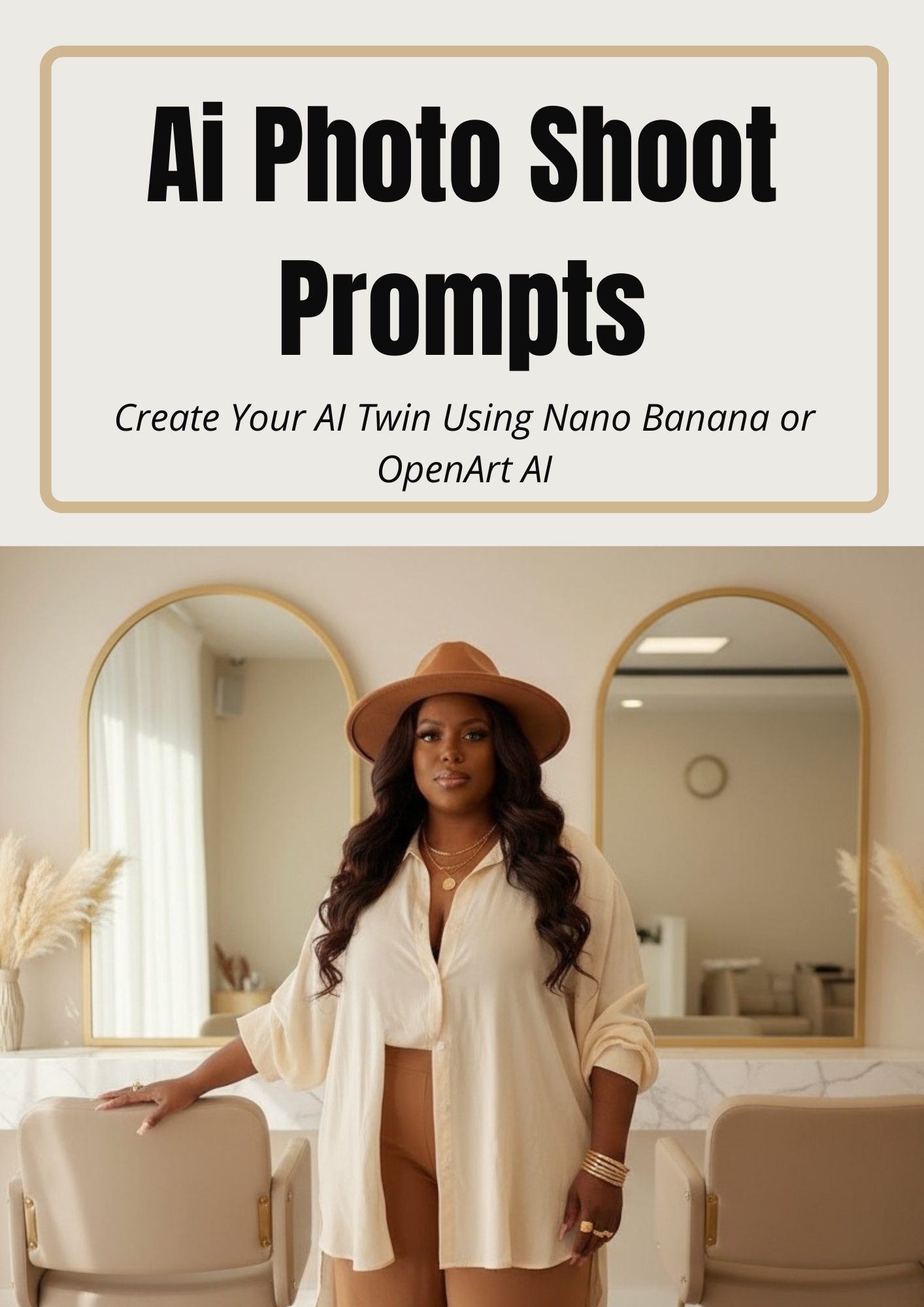 AI Photo Shoot Prompts — Create Your AI Twin With Hyperrealistic Portrait & Lifestyle Imagery
