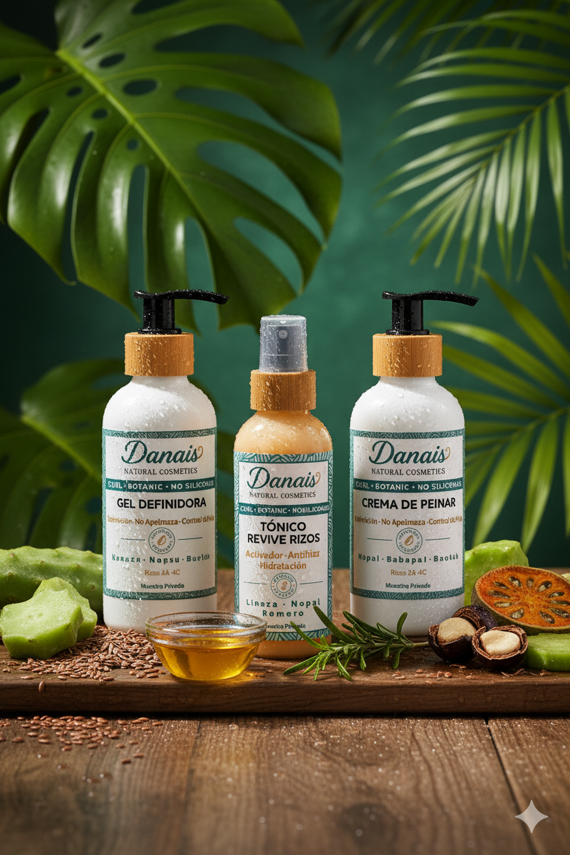 Kit Danais para Cuidado del Cabello Rizado