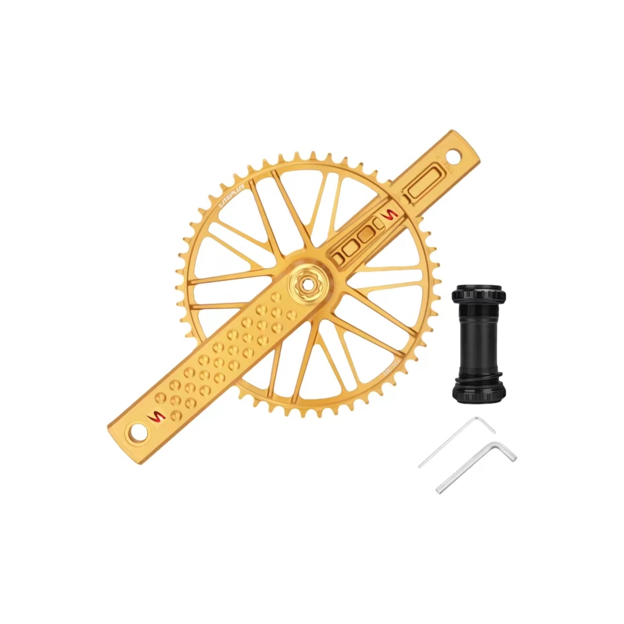 Golden Bicycle Crankset