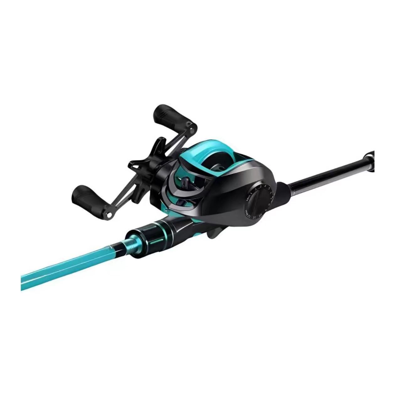 Baitcasting Fishing Reel and Rod Combo