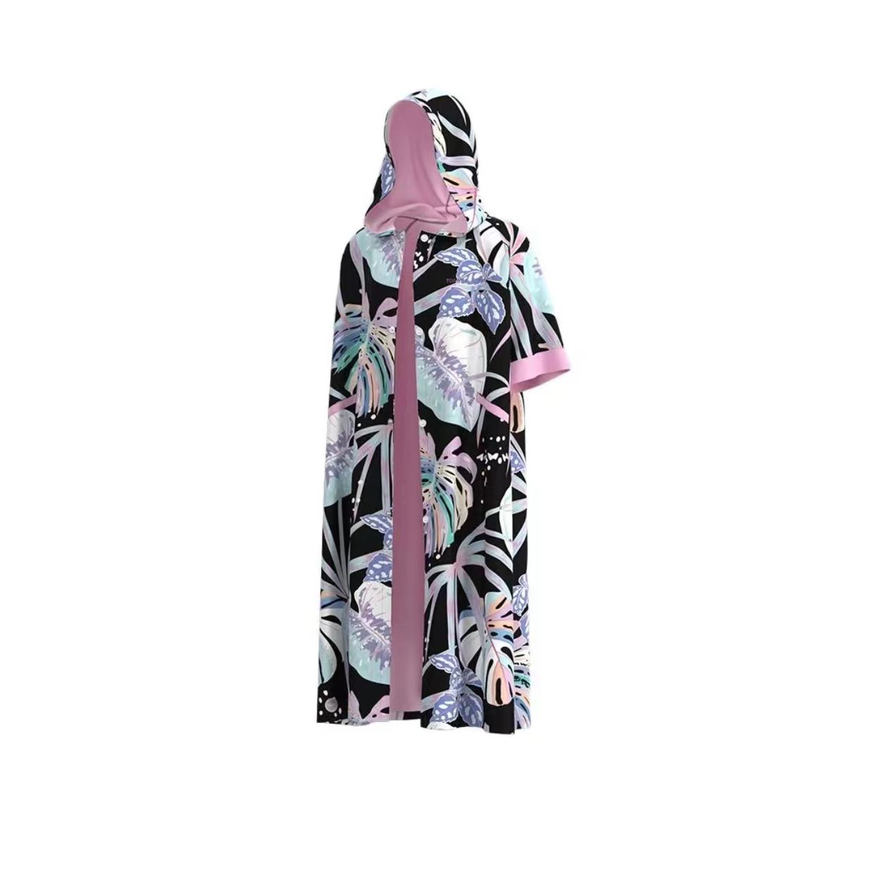 Floral Hooded Bathrobe