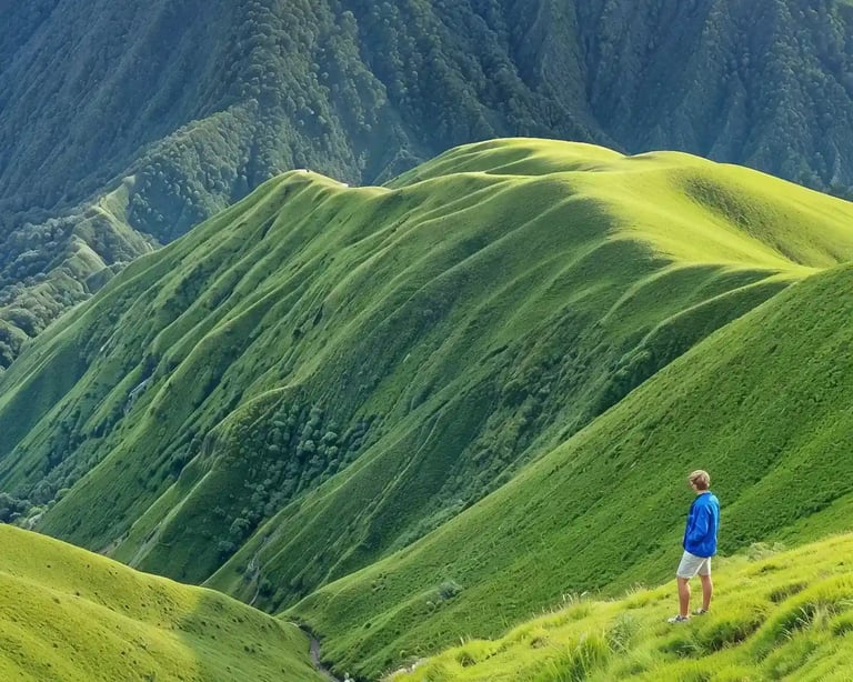 Panorama-Berglandschaft Poster