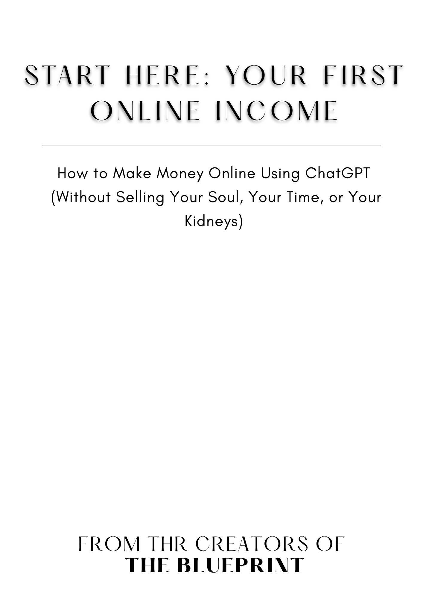 Start Here: Your First Online Income