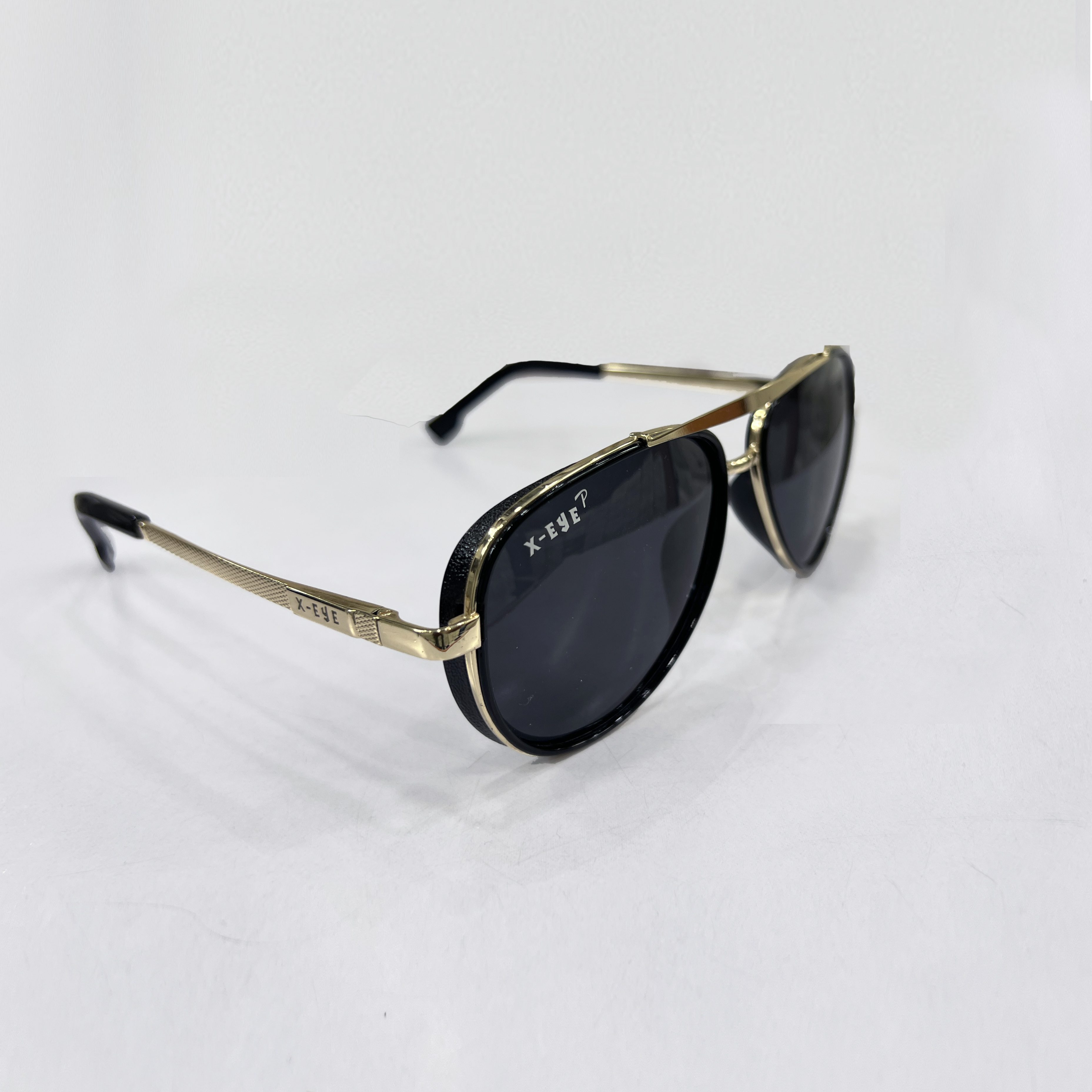 X-EYE Royal Aviator Gold Sunglasses – Premium Black Lens | UV400 Protection