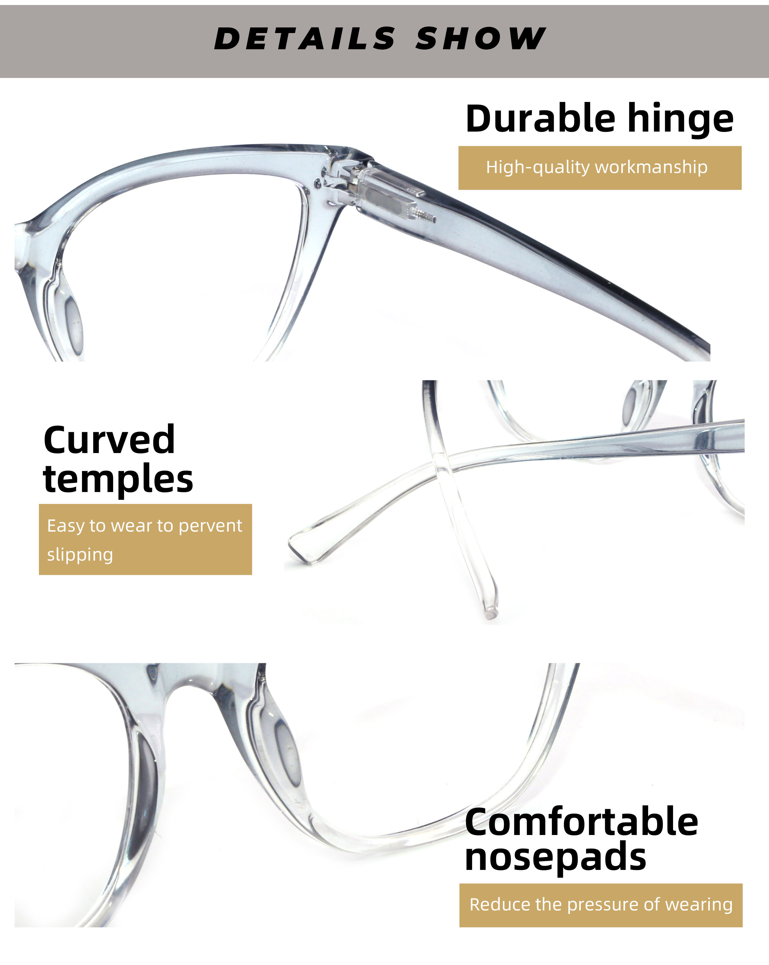 Transparent Cat-Eye Glasses