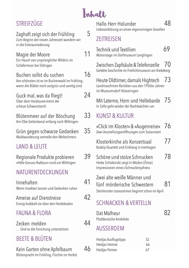 Heidja Frühling 2026