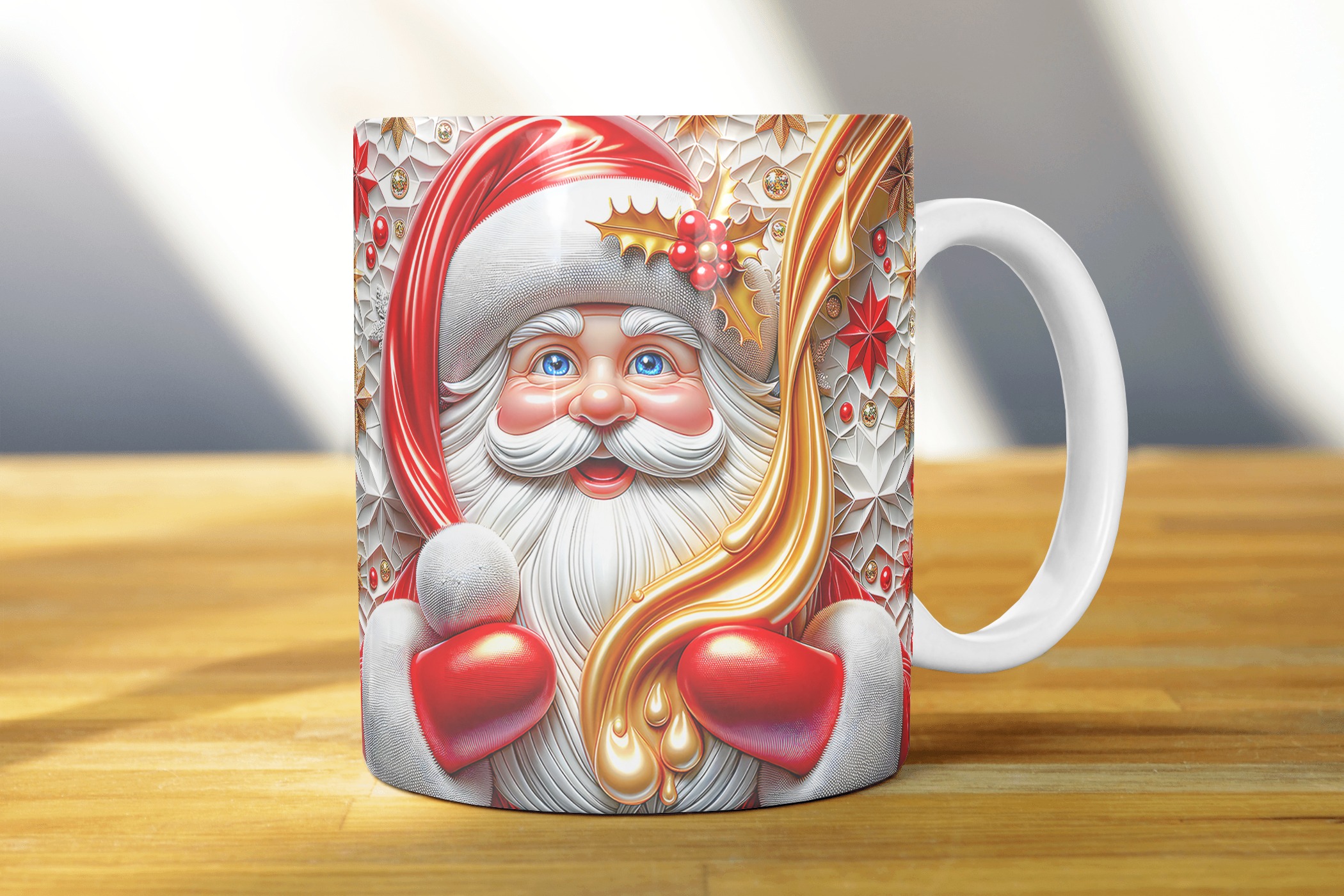 Taza decorativa navideña