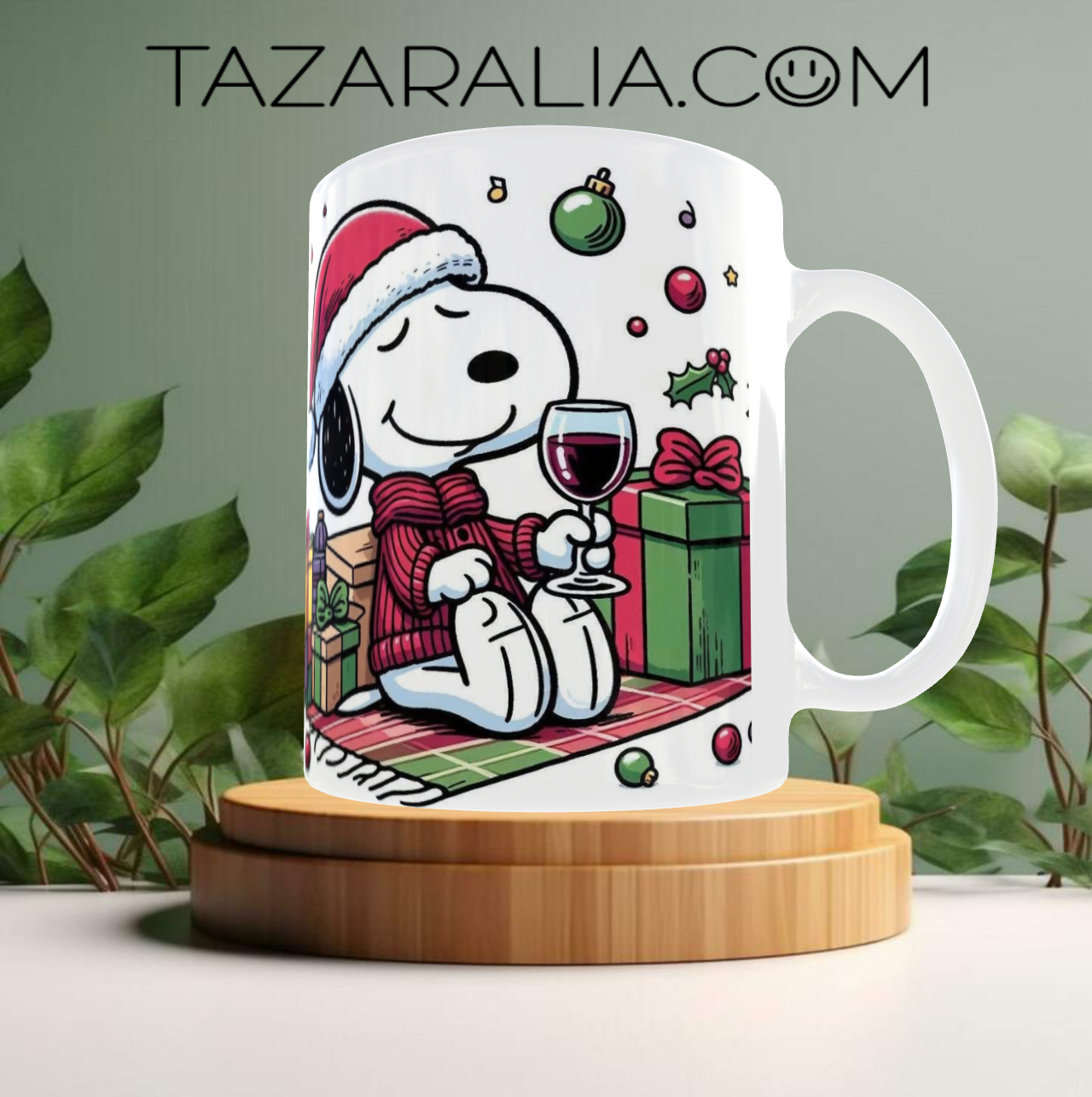 Taza de Navidad Snoopy