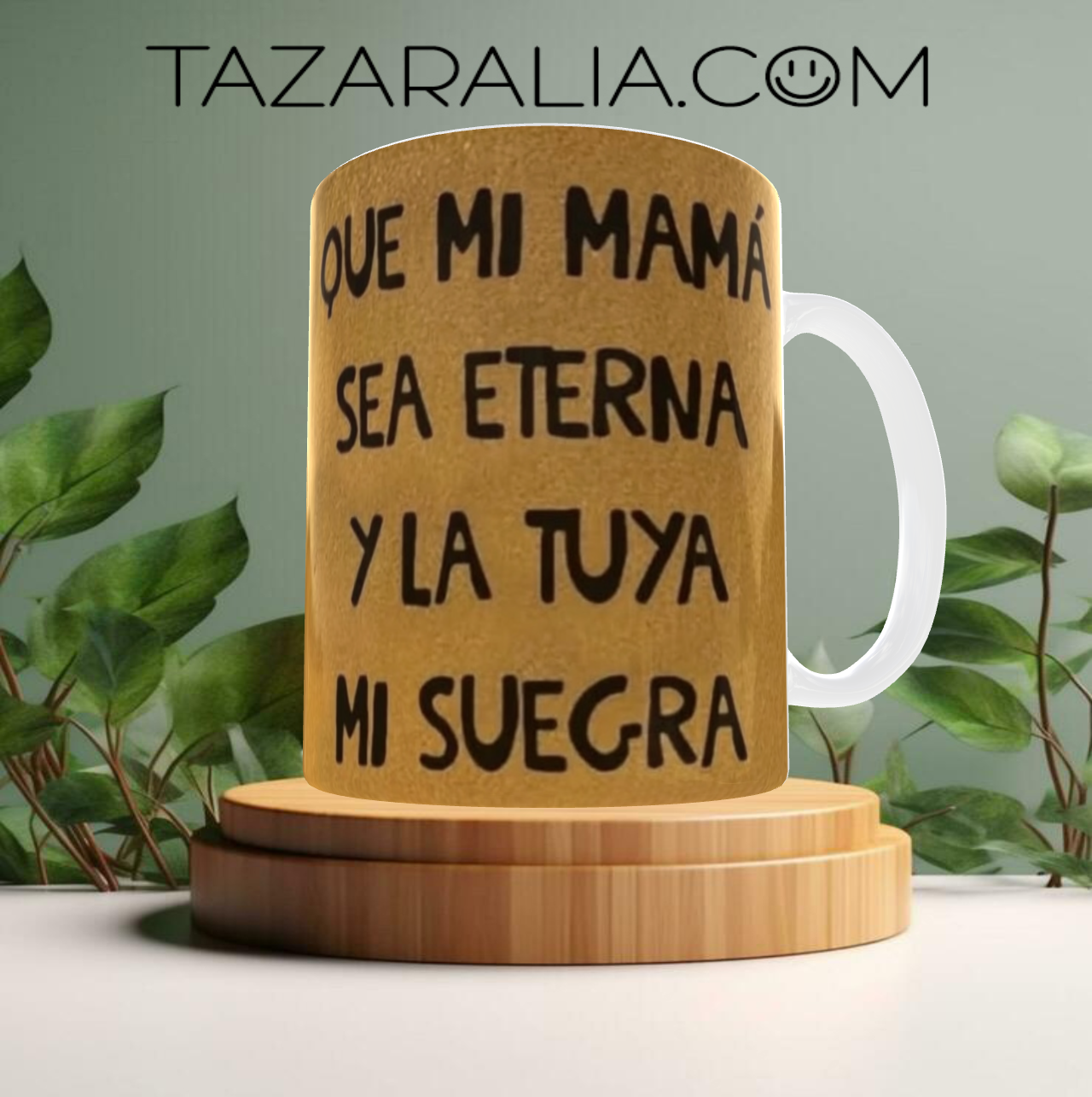 Taza divertida con frase