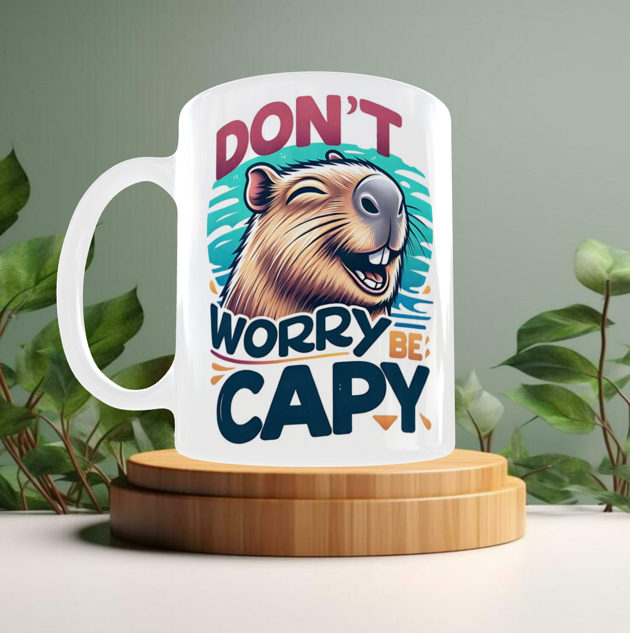 Taza 'Don't Worry Be Capy'