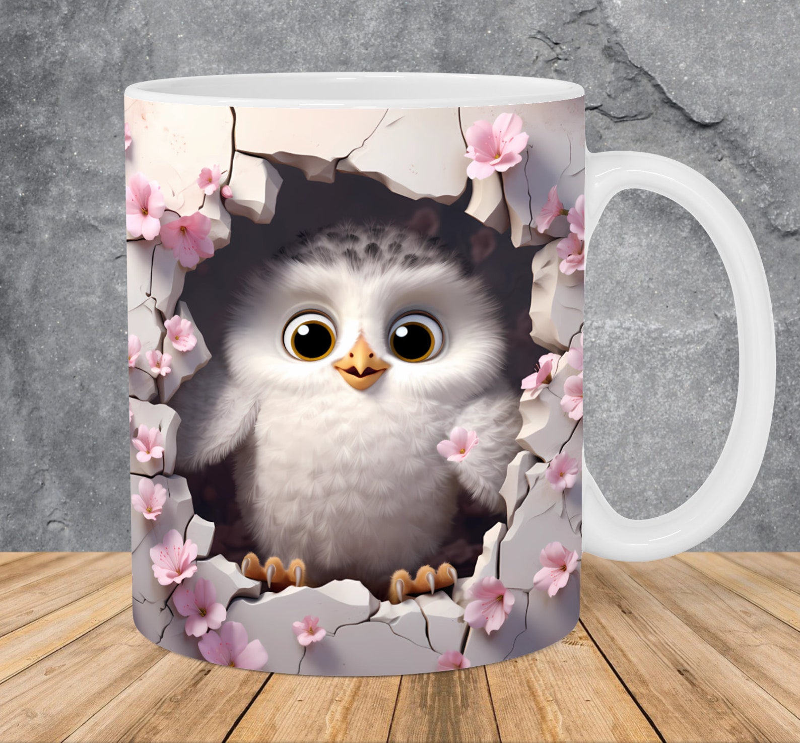 Taza decorativa de cerámica