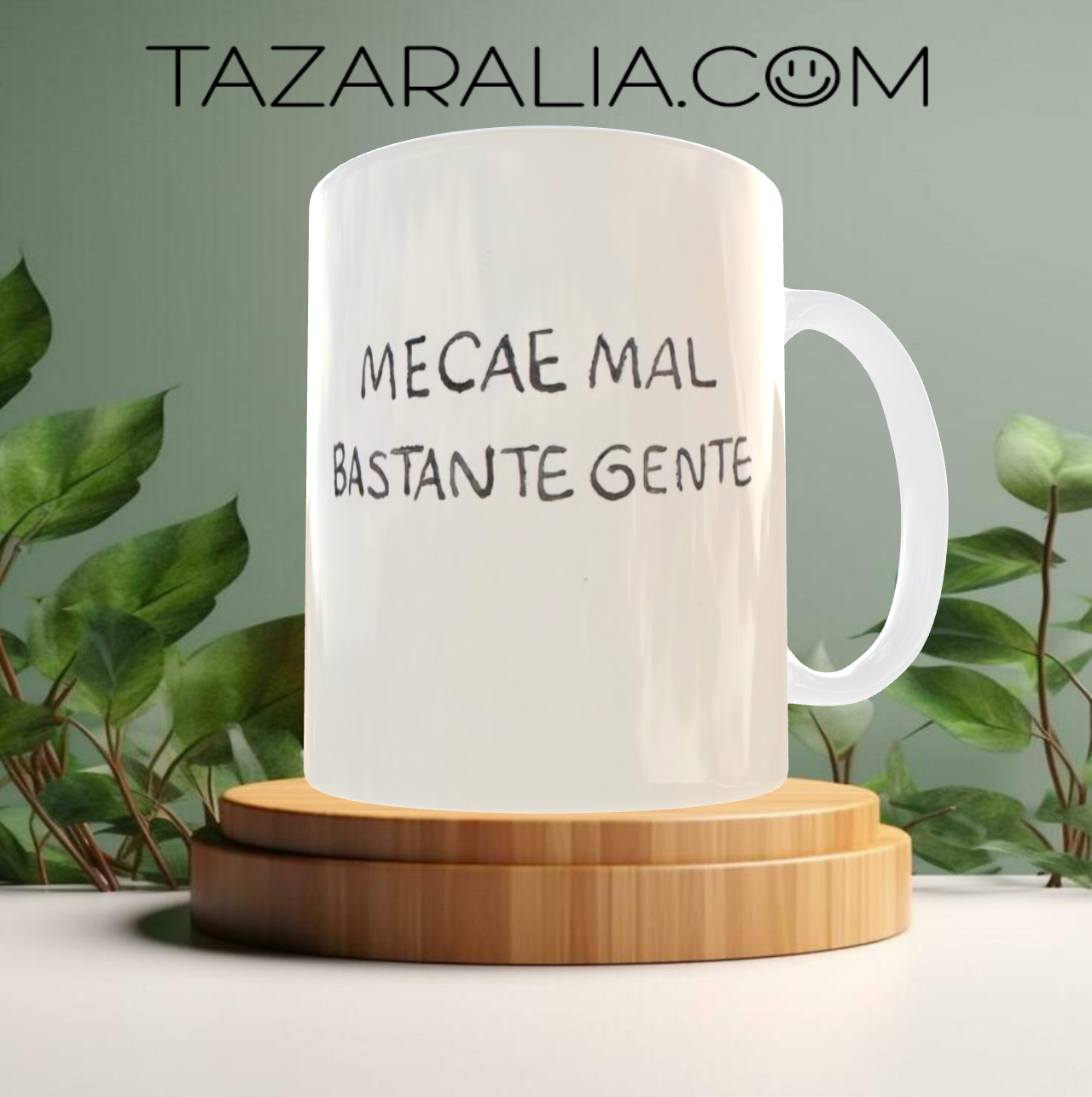 Taza personalizada 'Me cae mal bastante gente'