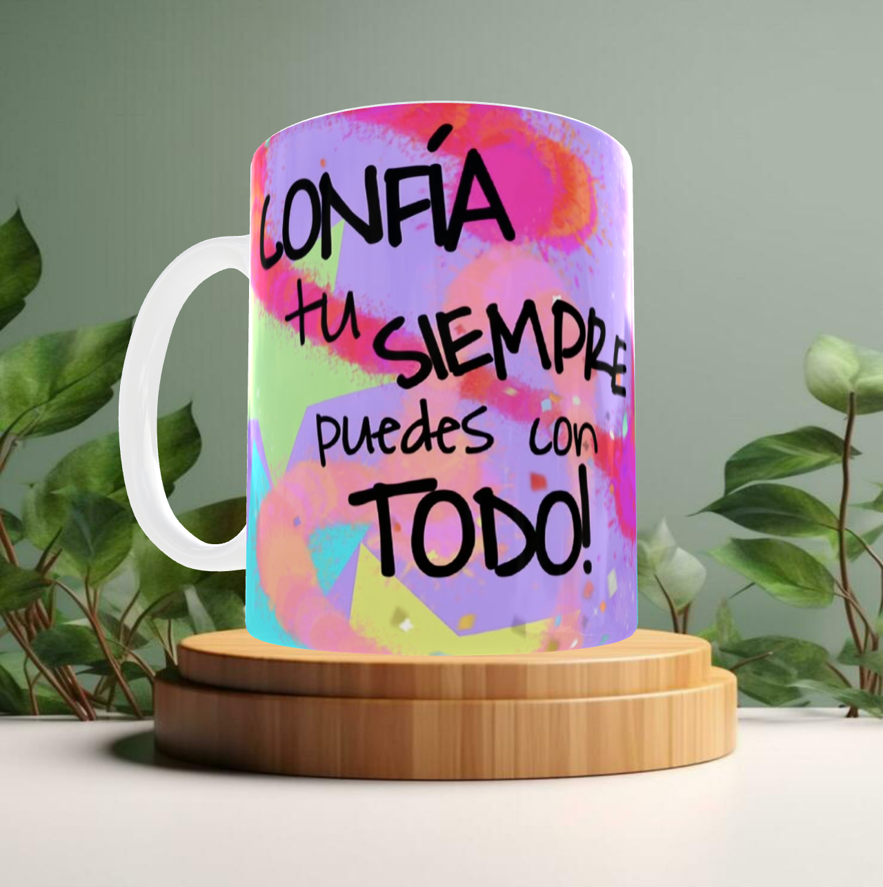 Taza de cerámica motivacional