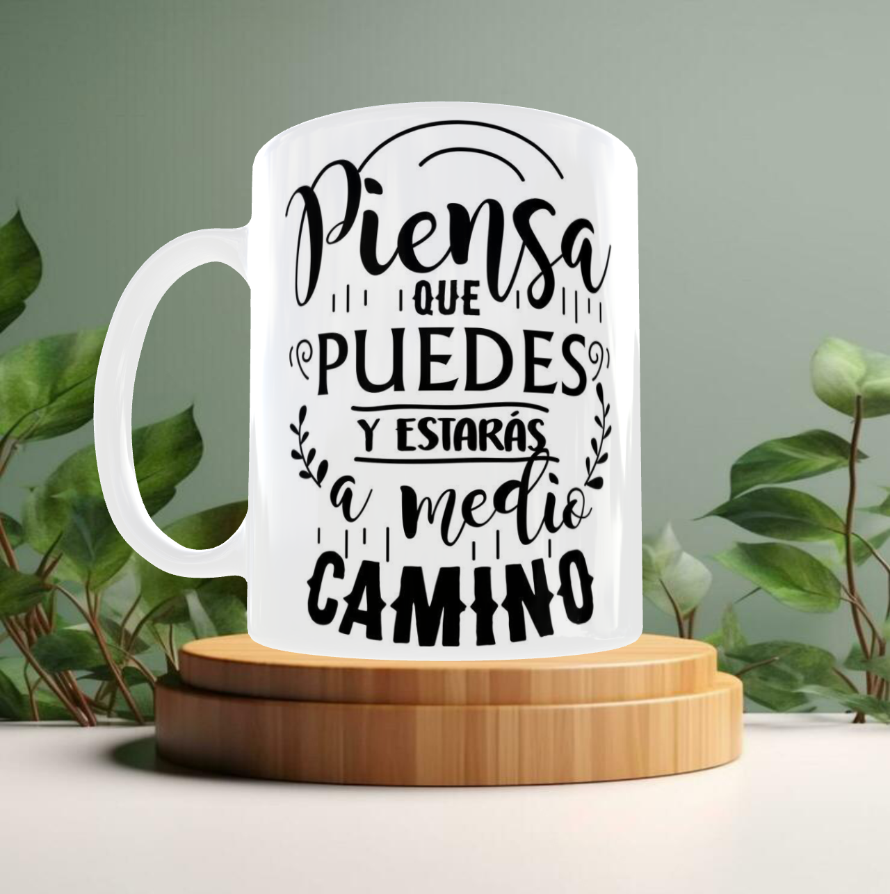Taza motivacional Piensa que puedes