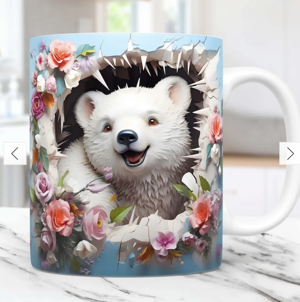 Taza con oso polar