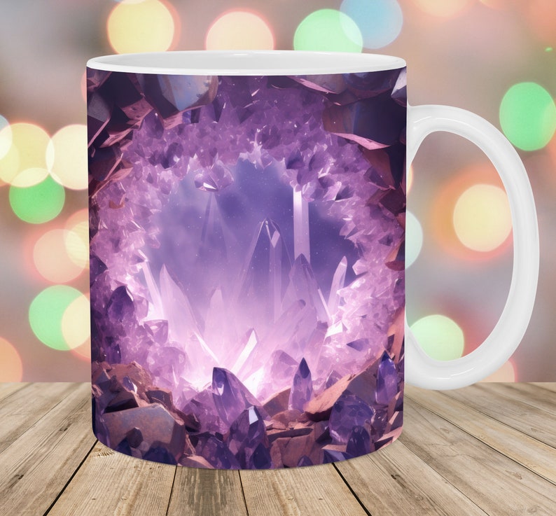 Taza de cristal amatista