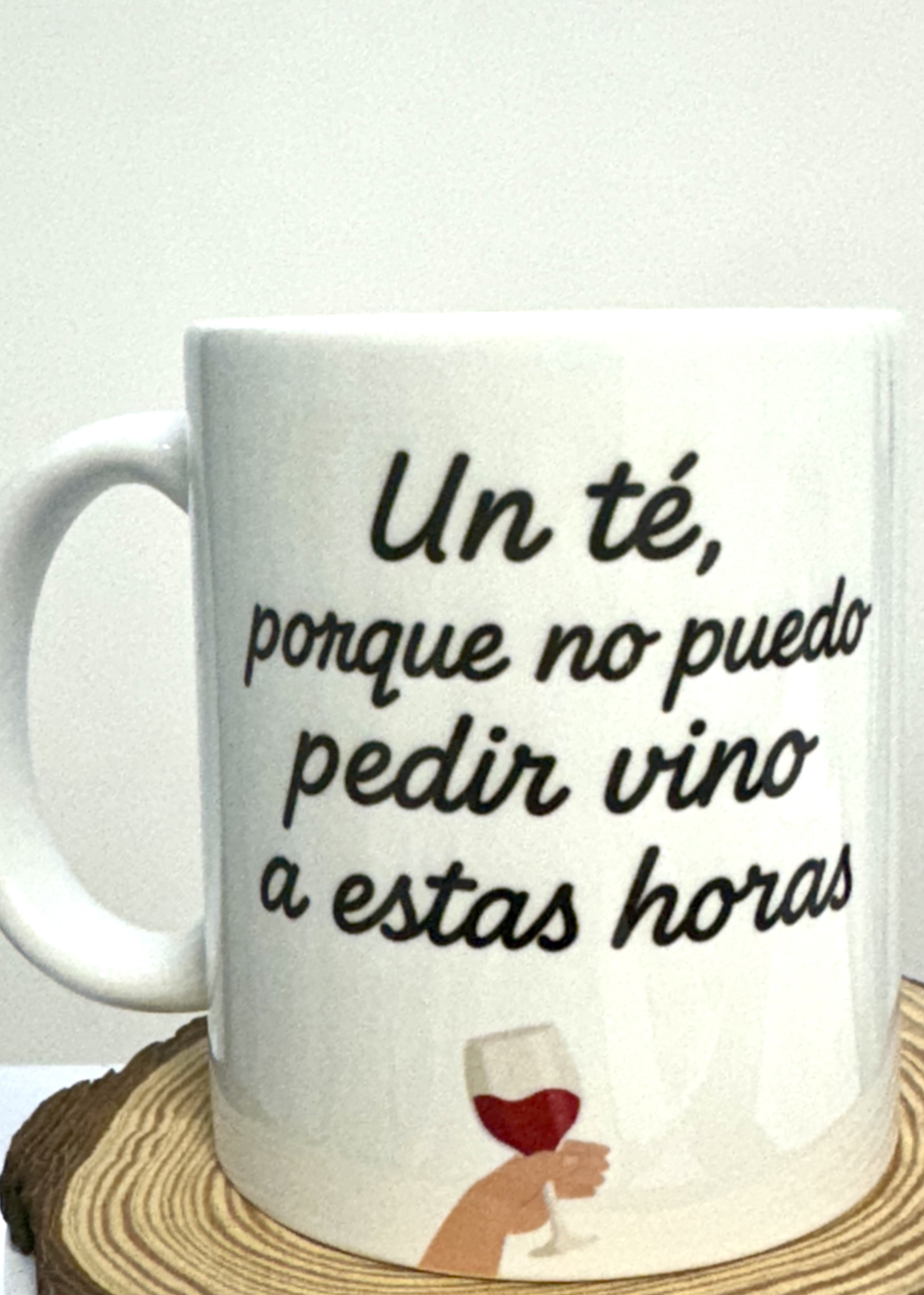 Taza de cerámica con frase divertida