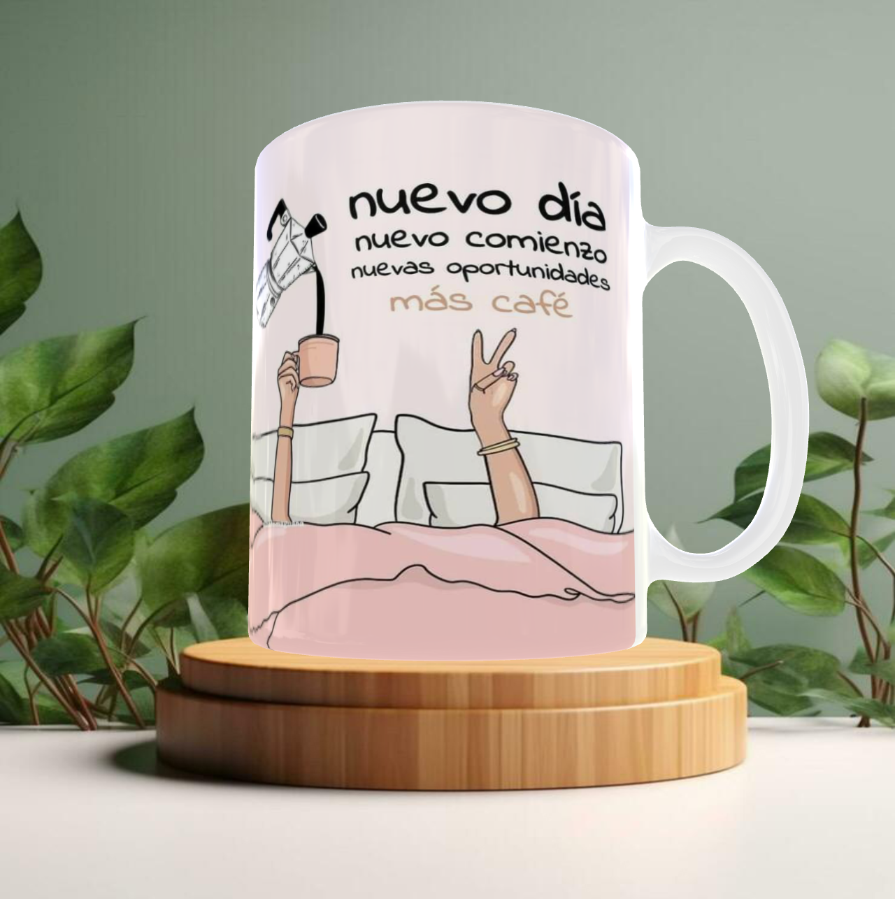 Taza de café motivacional