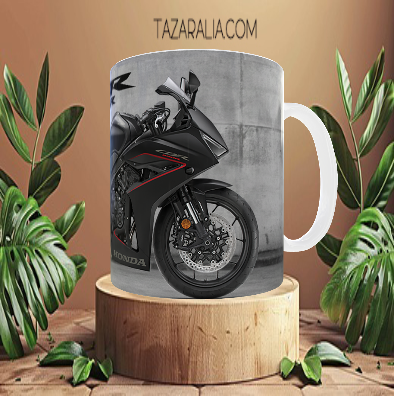 Taza personalizada CB650R 2024 Negra Fondo Nuevo