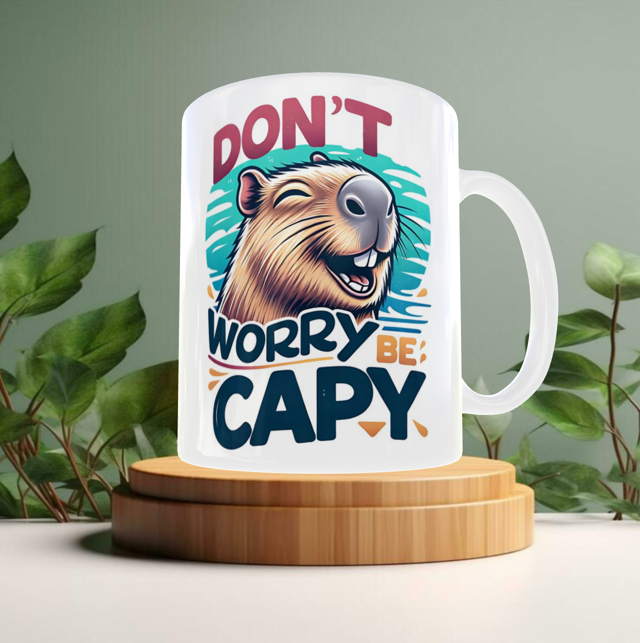 Taza 'Don't Worry Be Capy'