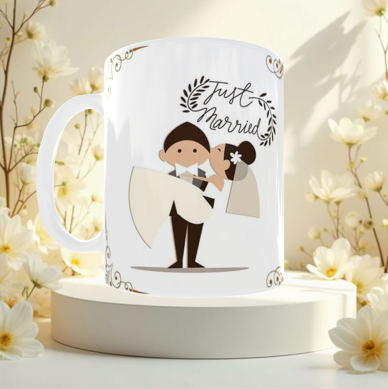 Taza personalizada de Juan y Maria