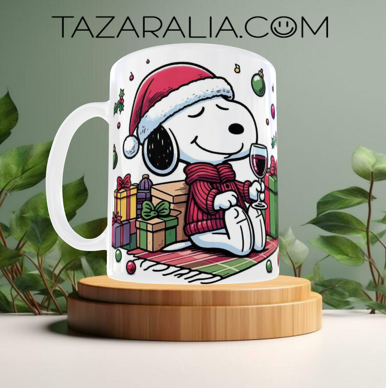 Taza de Navidad Snoopy