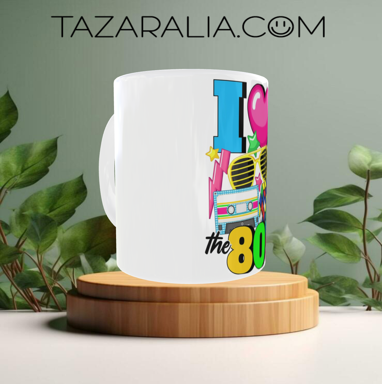 Taza 'I Love the 80's' Logo