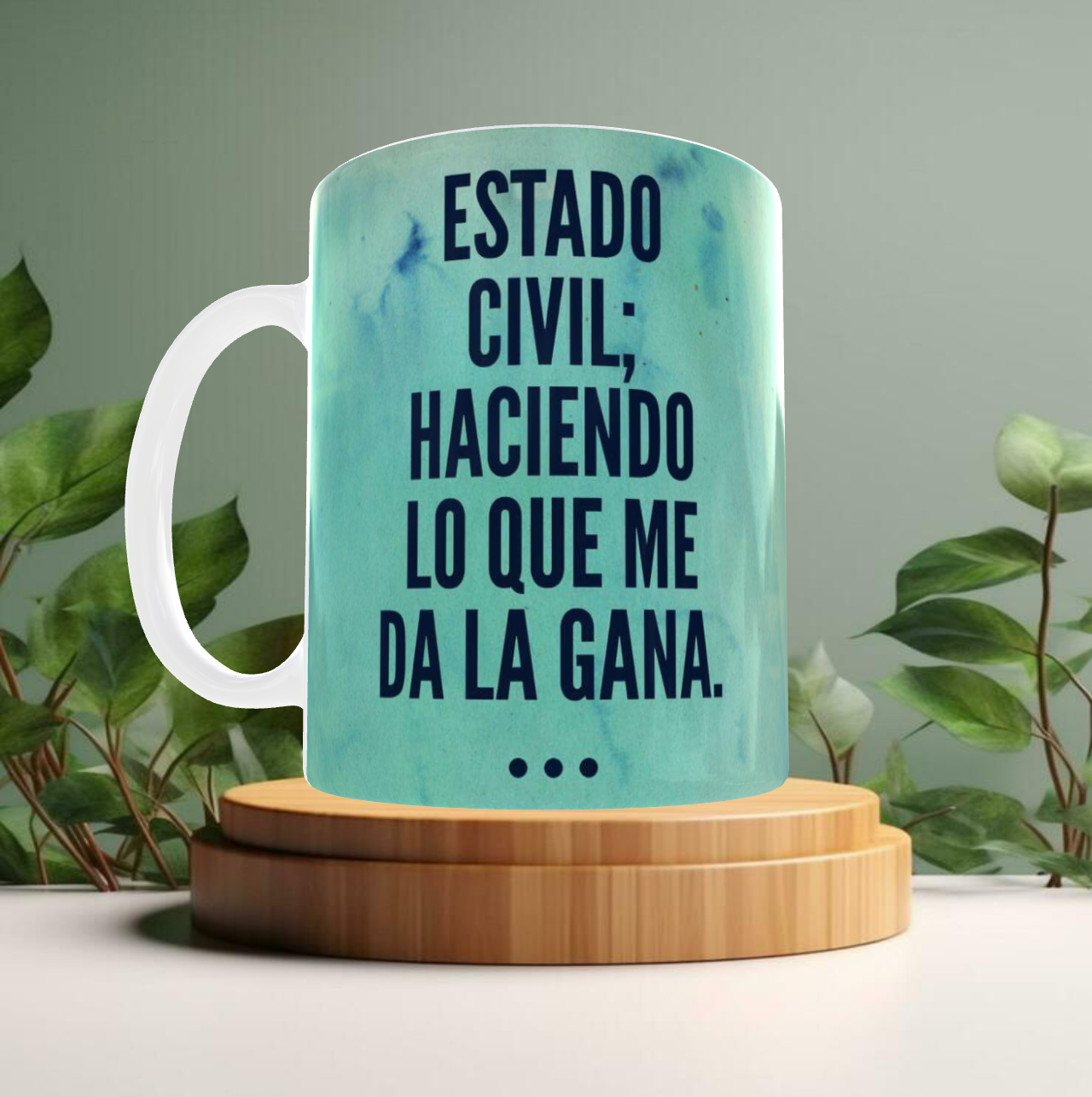 Taza motivacional 'Estado civil'
