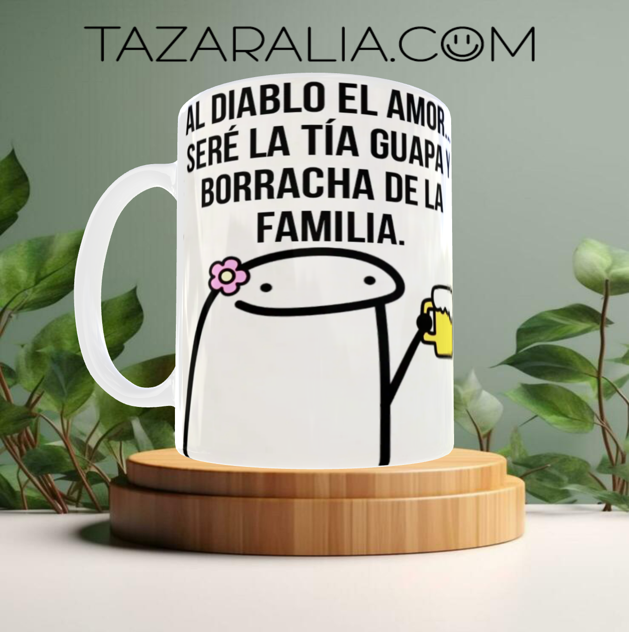 Taza divertida para tía