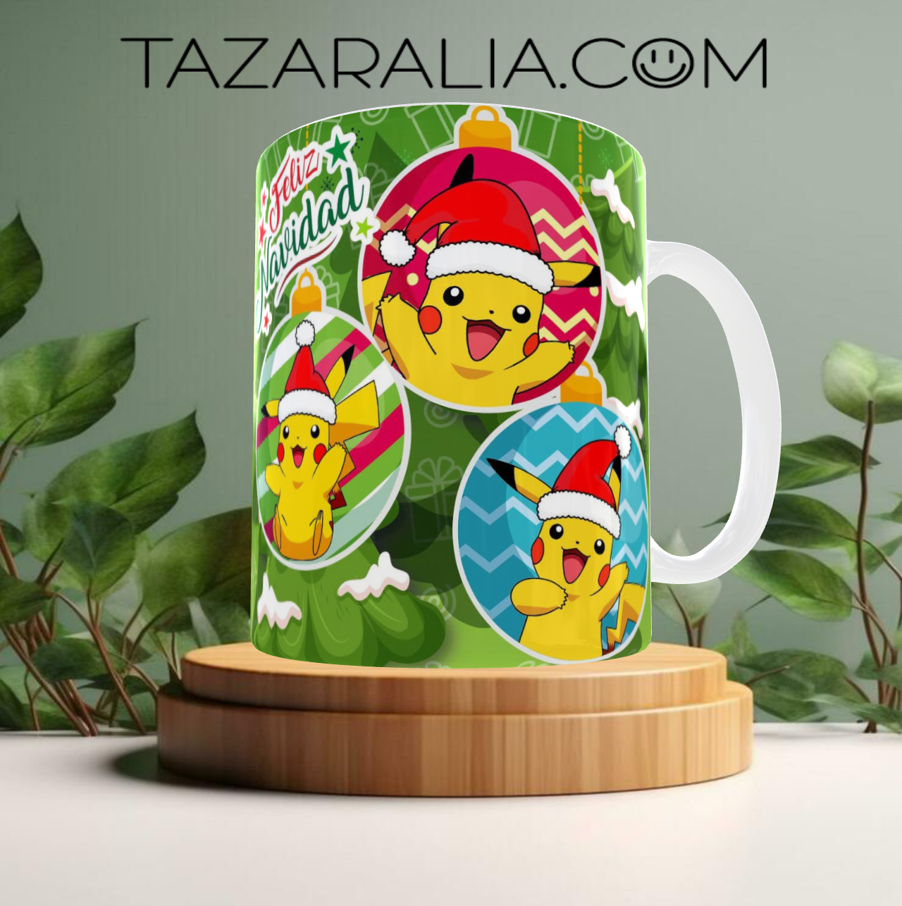 Taza personalizada navideña