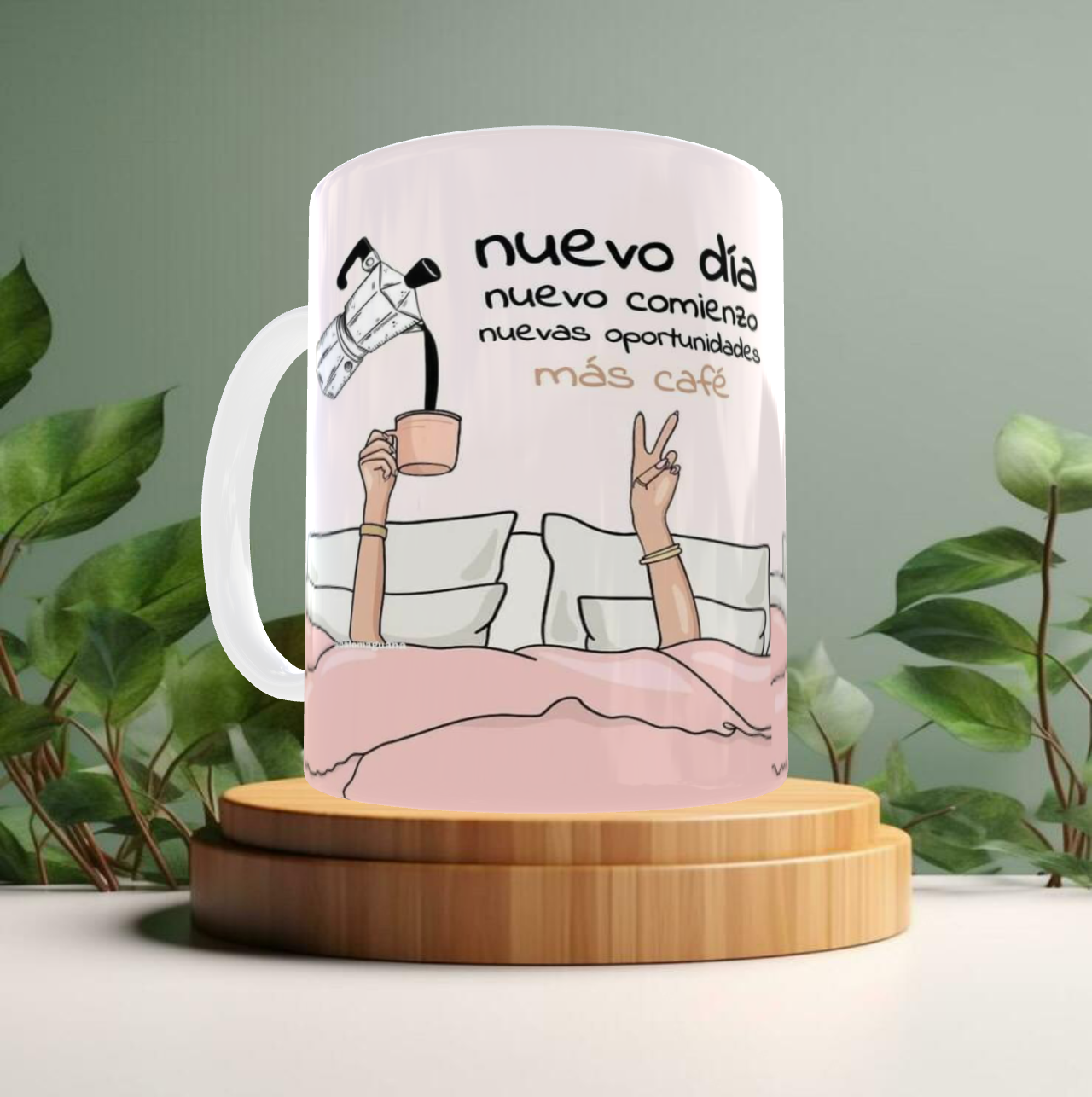 Taza de café motivacional