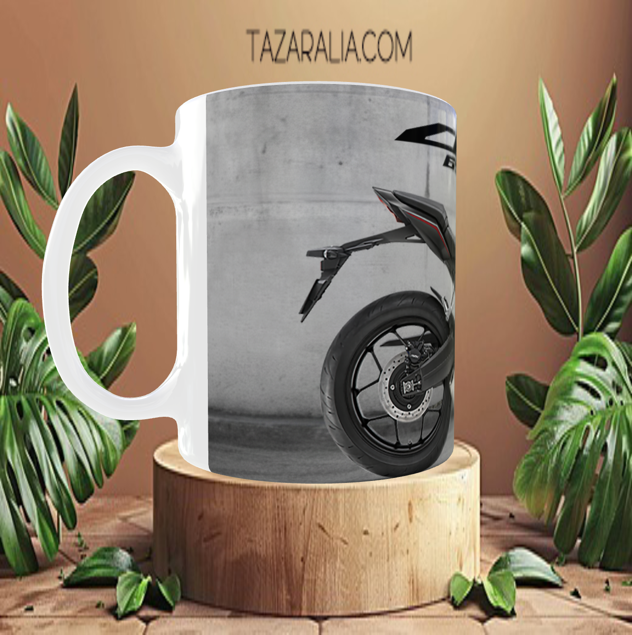 Taza personalizada CB650R 2024 Negra Fondo Nuevo